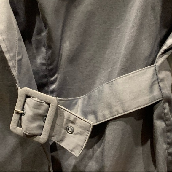 Igigi Wrap Jacket Blouse Plus 24 Blue True Wrap, Wide Lapels, Snap Adjust Buckle - Picture 14 of 16